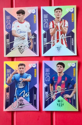 Lote 4 Cromos Panini Draft 23 Firmados