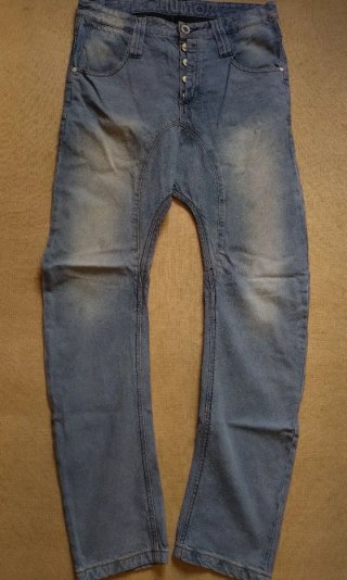 Vaqueros Humör tiro caído hombre talla 32
