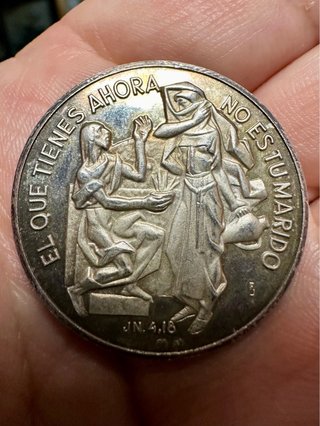 Moneda/Medalla religiosa Plata 999 Años 70