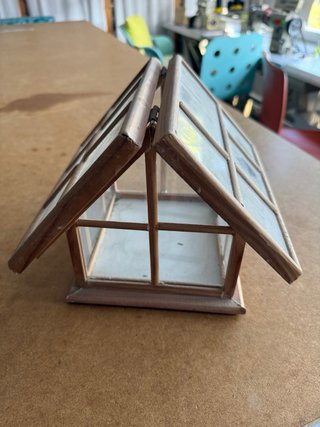 Casita Invernadero Vintage Madera y Cristal