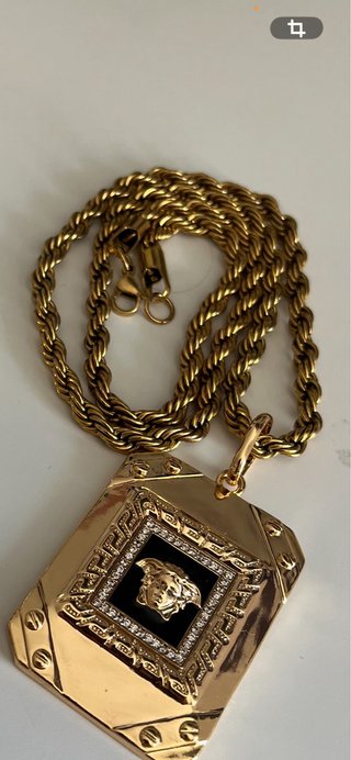 Cadena y Colgante Versace Oro chapado