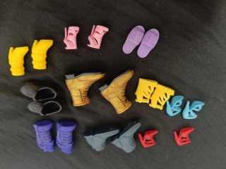 Zapatos de muñeca: Botas y tacones