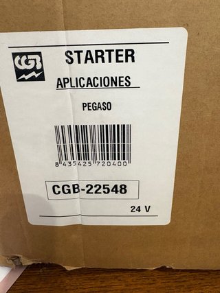 Motor arranque Pegaso 0001416048