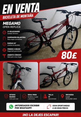 Bicicleta Megamo Open Replica Montaña