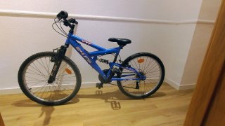 Bicicleta infantil VTT 24 FS azul
