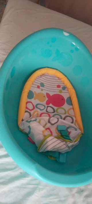 Bañera para bebé con cojín
