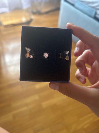 Anillo ajustable 2 dedos flores