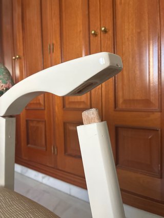 Silla madera vintage brazos para restaurar