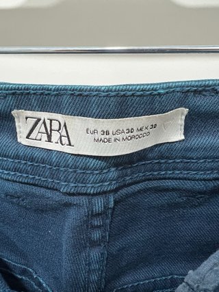 Bermudas Zara Azul Marino Talla 38