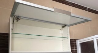 Armario IKEA FAKTUM/METHOD Plata/Transparente