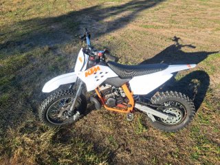 Moto Infantil Motocross Naranja/Blanco