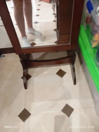 Espejo joyero de madera