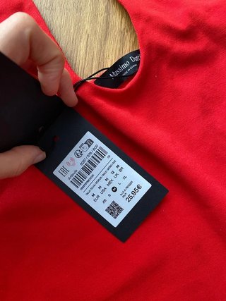 Top Halter Rojo Massimo Dutti Talla Única
