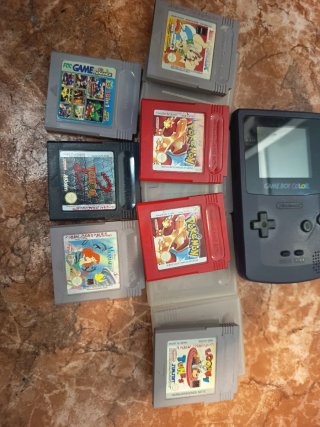 Consola Game Boy + Juegos y Cables