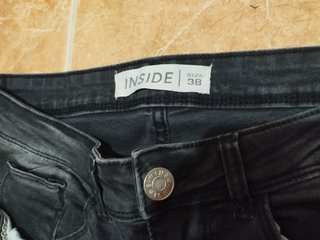 Pantalón vaquero hombre negro talla 38