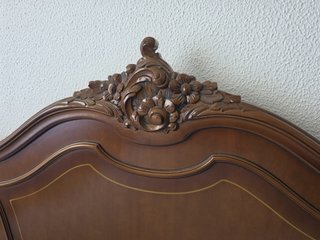 Cama madera 140x180 con somier de lamas