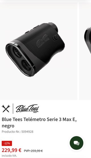 Telémetro Láser Golf Blue Tees