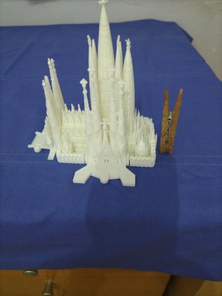 Reproducción templo Sagrada Familia Barcelona