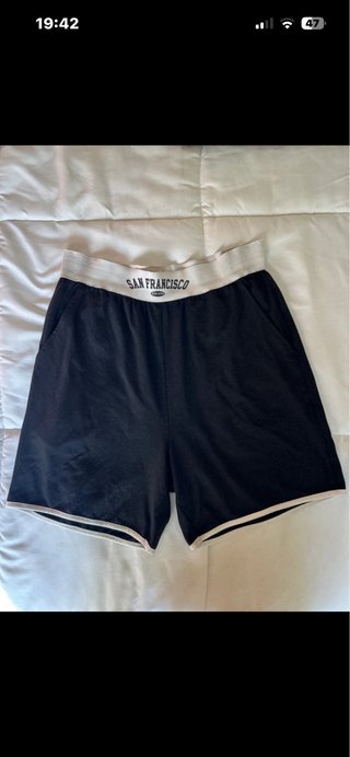 Pantalón corto boxeo San Francisco negro