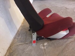 Silla coche Cybex roja grupo 2/3 con isofix