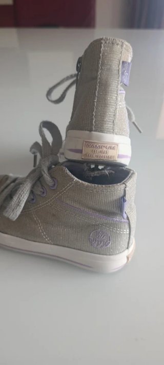 Sneakers Wampum 28 glitter beige lilla