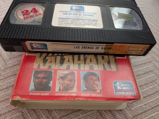 Película VHS Las Arenas de Kalahari
