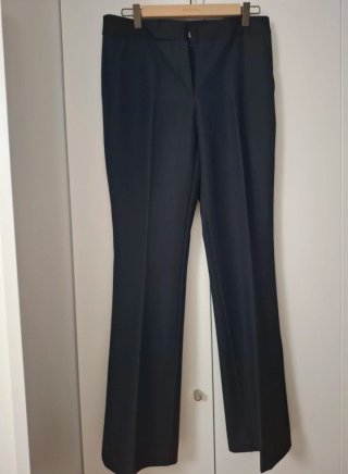 Pantalón Zara vestir mujer azul marino.