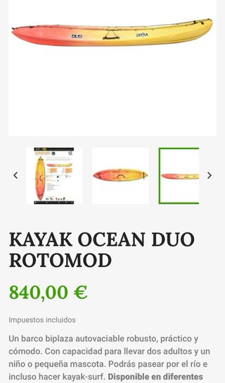 Kayak RTM Ocean Duo 3 plazas