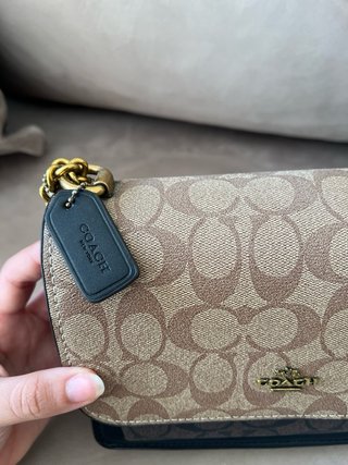 Bolso Cadena inspiración Coach Monogram Marrón