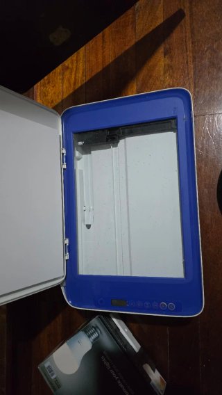 Impresora Multifunción Azul y Blanca