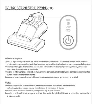 Aspirador de mano lubluelu para sofás