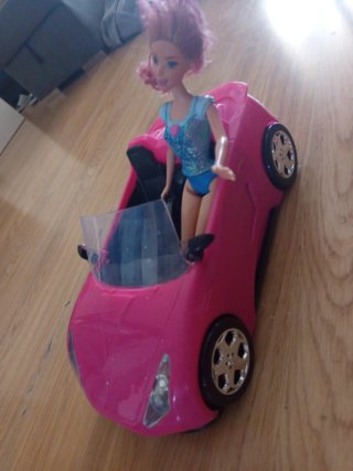 Descapotable Barbie Rosa
