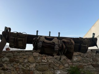 Cinturón Táctico airsoft Gear Molle con Bolsas