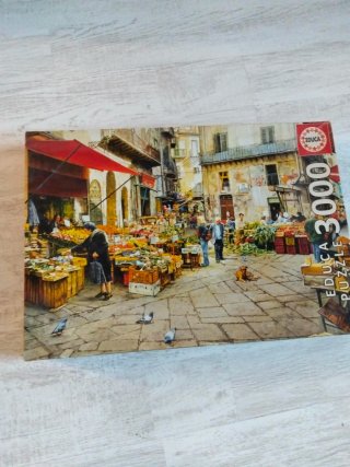 Puzzle Educa 3000 piezas, mercadillo.