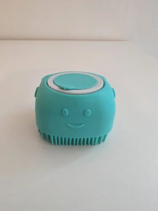 Spazzola Doccia Silicone con Dispenser