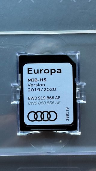 Tarjeta SD Audi MMI Europa 2019/2020