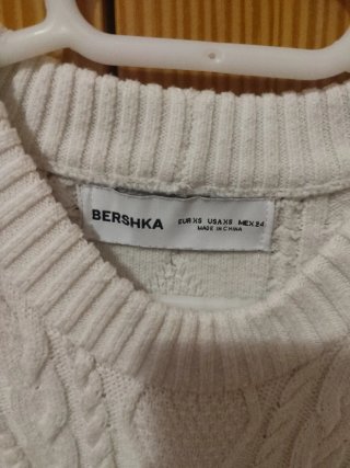 Jersey Bershka Blanco Talla XS