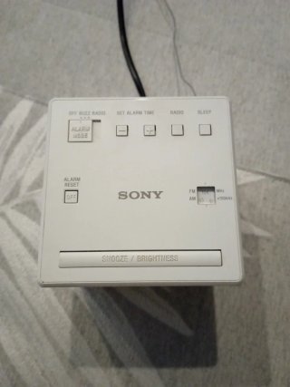 Radio Despertador Sony Blanco ICF-C1