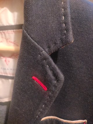Americana Zara Hombre Azul Marino Talla 46