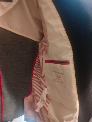 Americana Zara Hombre Azul Marino Talla 46