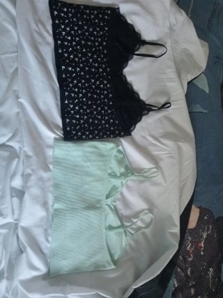 Conjunto 2 Tops Negro y Verde