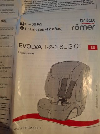 Silla coche Britax Römer Evolva 1-2-3 SL SICT