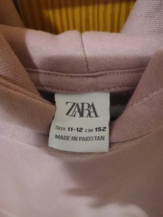 Sudadera Zara rosa talla 11-12