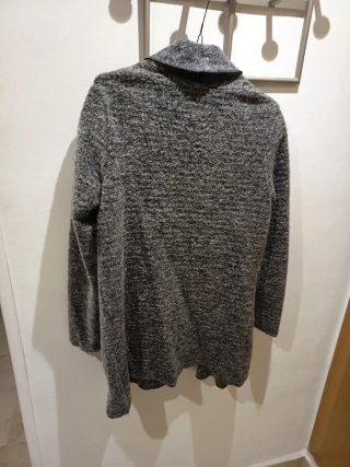 Chaqueta larga Bershka gris Talla M