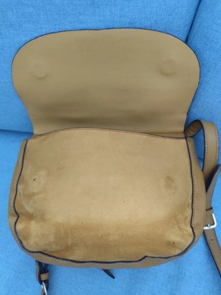 Bolso mostaza doble compartimento