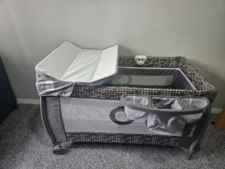 Cuna de Viaje Bebé 0-36 meses + Colchón 120x60x12