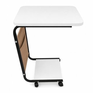Mesa Auxiliar Sofá Cama con Ruedas y Bolsillo.