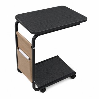 Mesa Auxiliar Sofá Cama con Ruedas y Bolsillo.