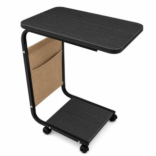 Mesa Auxiliar Sofá Cama con Ruedas y Bolsillo.