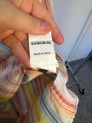 Camicia Napapijri righe multicolore